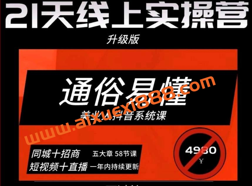 大志参谋·美业人21天线上实操营，通俗易懂，美业人抖音系统课-价值3980元插图