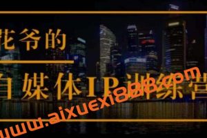 花爷的自媒体IP训练营(第12-13期)，一套专业科学的自媒体IP武器库-价值2399元