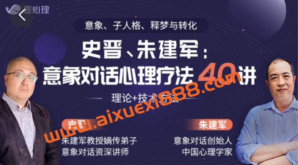 史晋、朱建军：意象对话心理疗法40讲 理论+技术方法插图