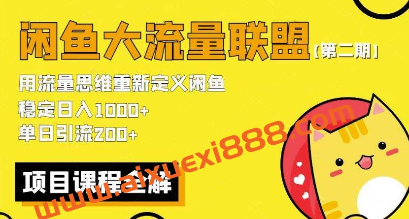 价值1980最新闲鱼大流量联盟骚玩法，单日引流200 ，稳定日入1000 【第二期】插图