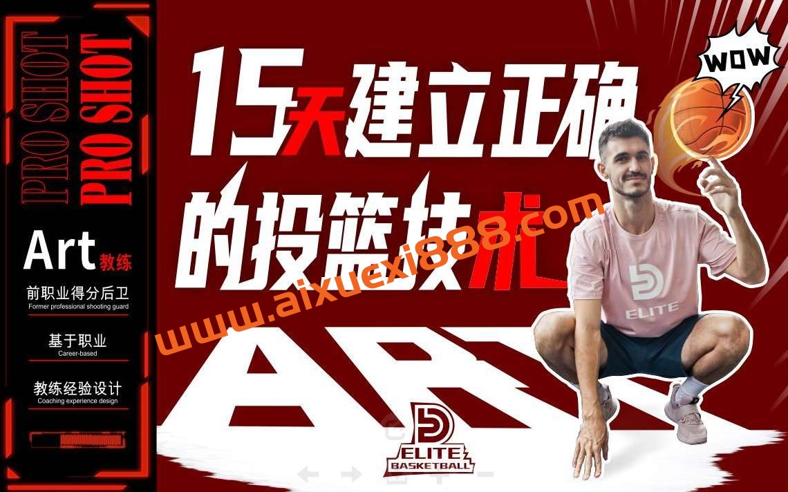 Art职业篮球-Pro Shot初阶：15天建立正确的投篮技术插图