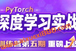 九天&菜菜 数据技术课堂-PyTorch深度学习实战训练营（5期）