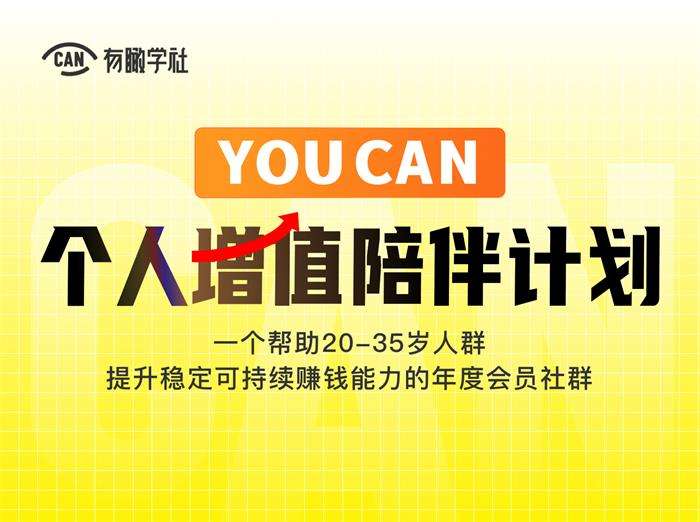 有瞰学社·YOUCAN个人增值陪伴计划：提升个人“稳定可持续赚钱能力插图