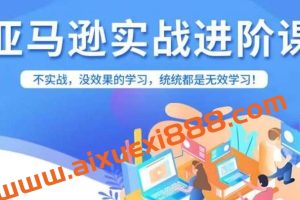 亚马逊FBA运营进阶课，不实战，没效果的学习，统统都是无效学习