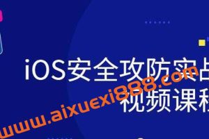 ios研发安全攻防实战视频课程