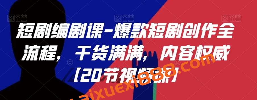 短剧编剧课-爆款短剧创作全流程，干货满满，内容权威【20节视频课】插图