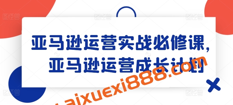 亚马逊运营实战必修课，亚马逊运营成长计划